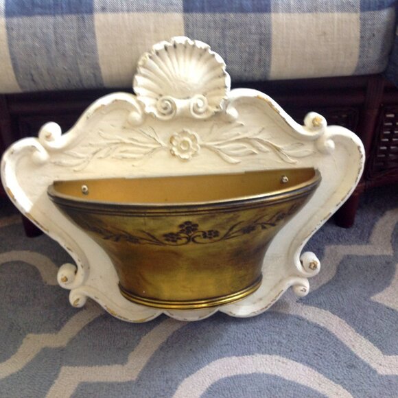 Vintage Syroco Wall Planter Pocket Decor - Picture 1 of 4